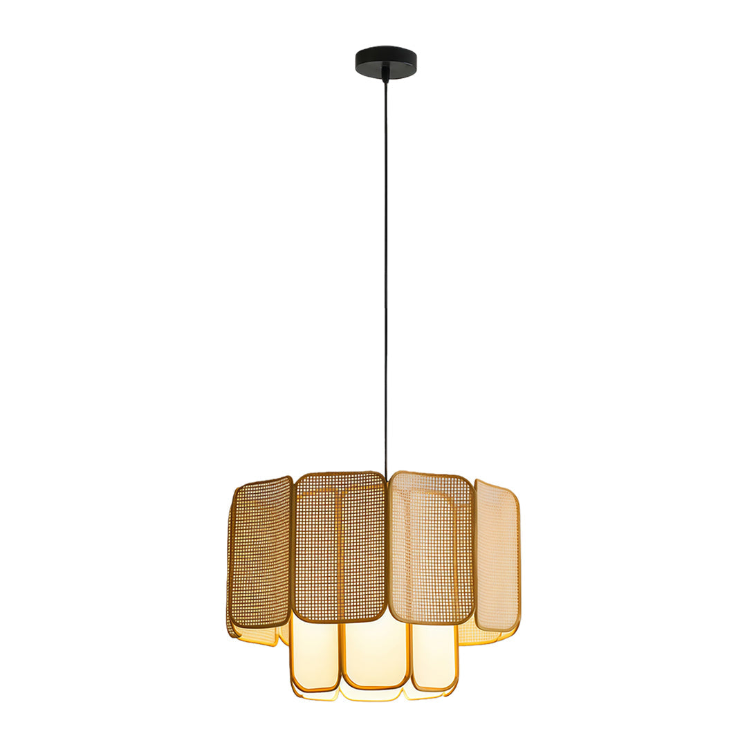Japanese Zen Bamboo Pendant Light - Rattan Ceiling Fixture