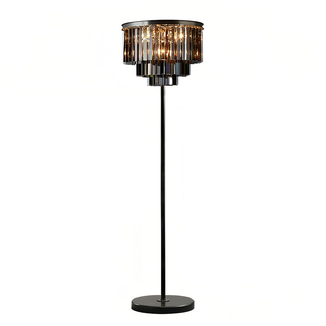 Luxury Crystal Floor Lamp - Glamorous American Design