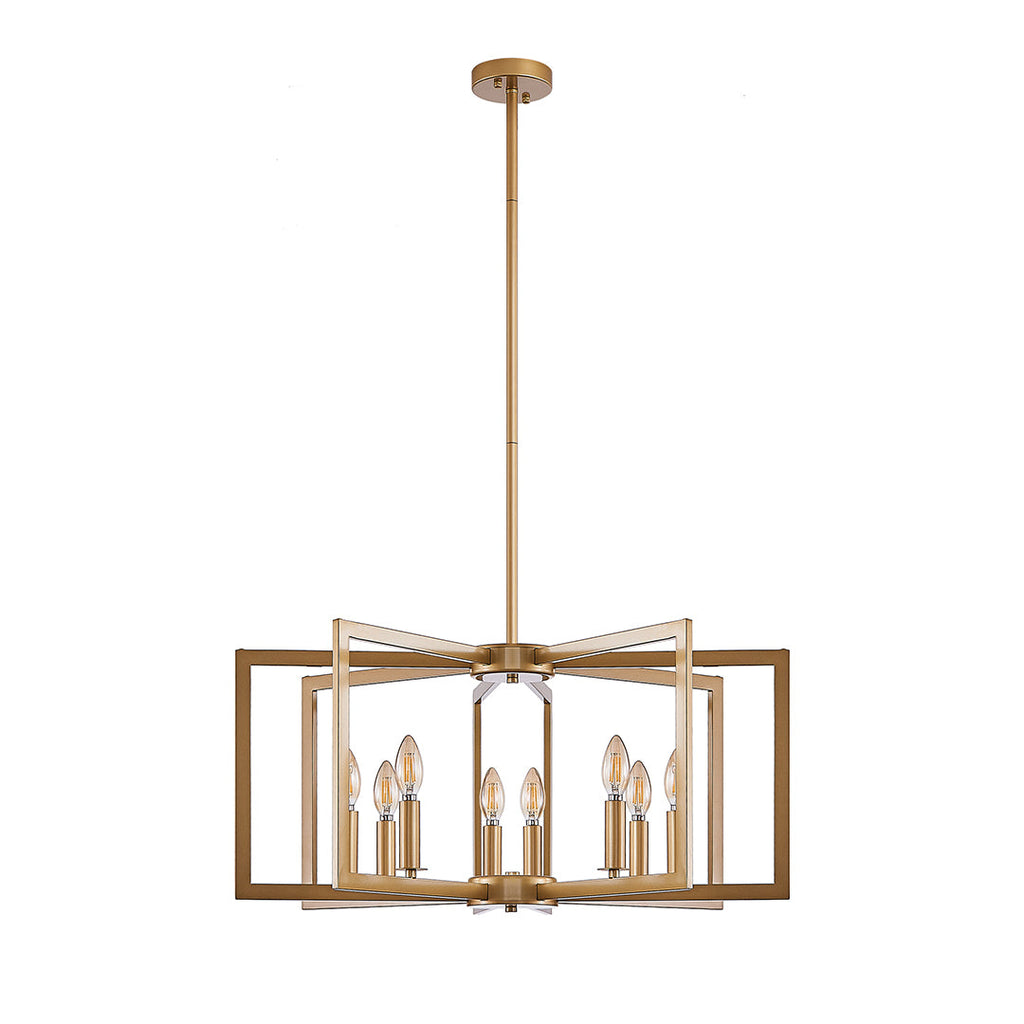Industrial Multi-Head Candle Chandelier Ceiling Light