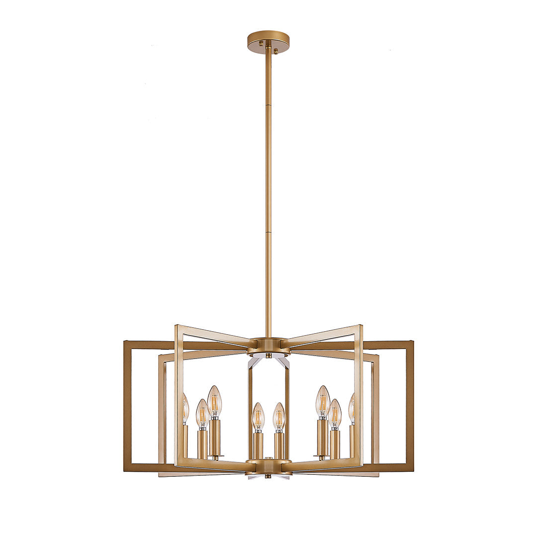 Industrial Multi-Head Candle Chandelier Ceiling Light