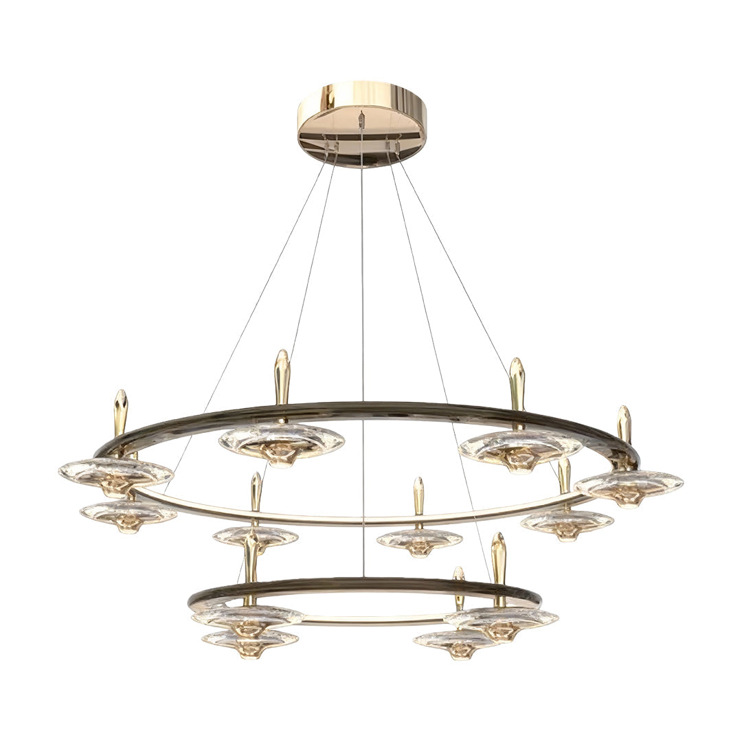 Luxury Round Crystal Chandelier Ceiling Light