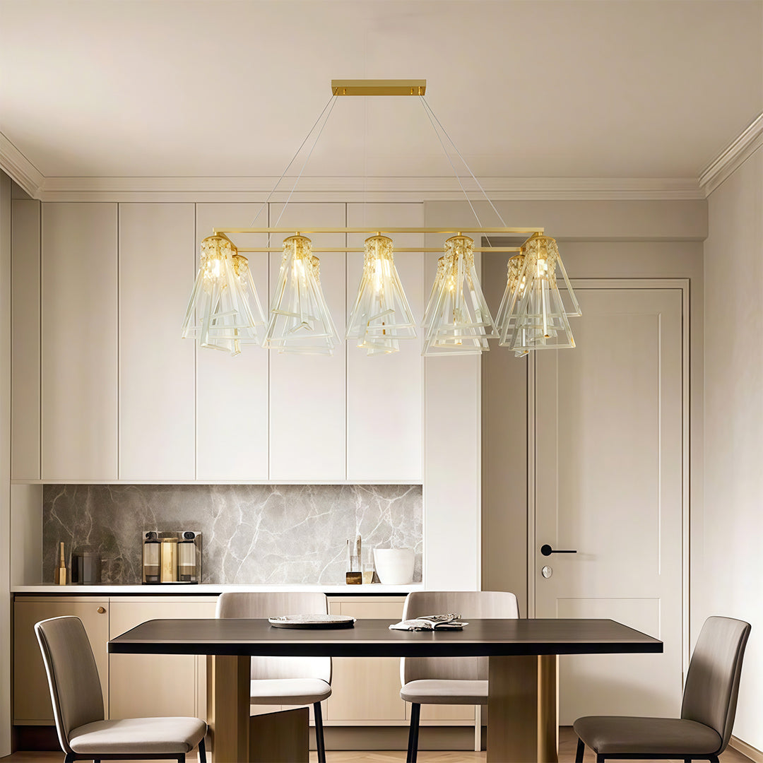 Modern Minimalist Crystal Chandelier Ceiling Light