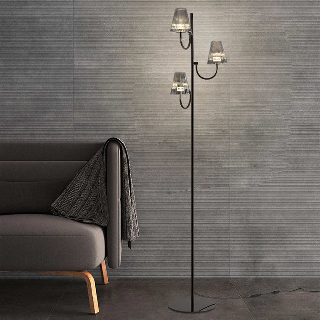 Modern Black Floor Lamp - Minimalist American Design