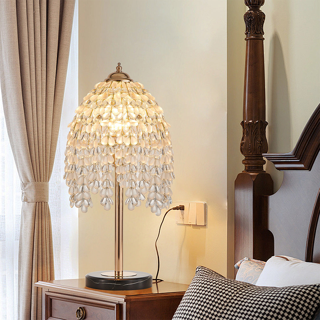 Luxury Gold Crystal Bedside Table Lamp