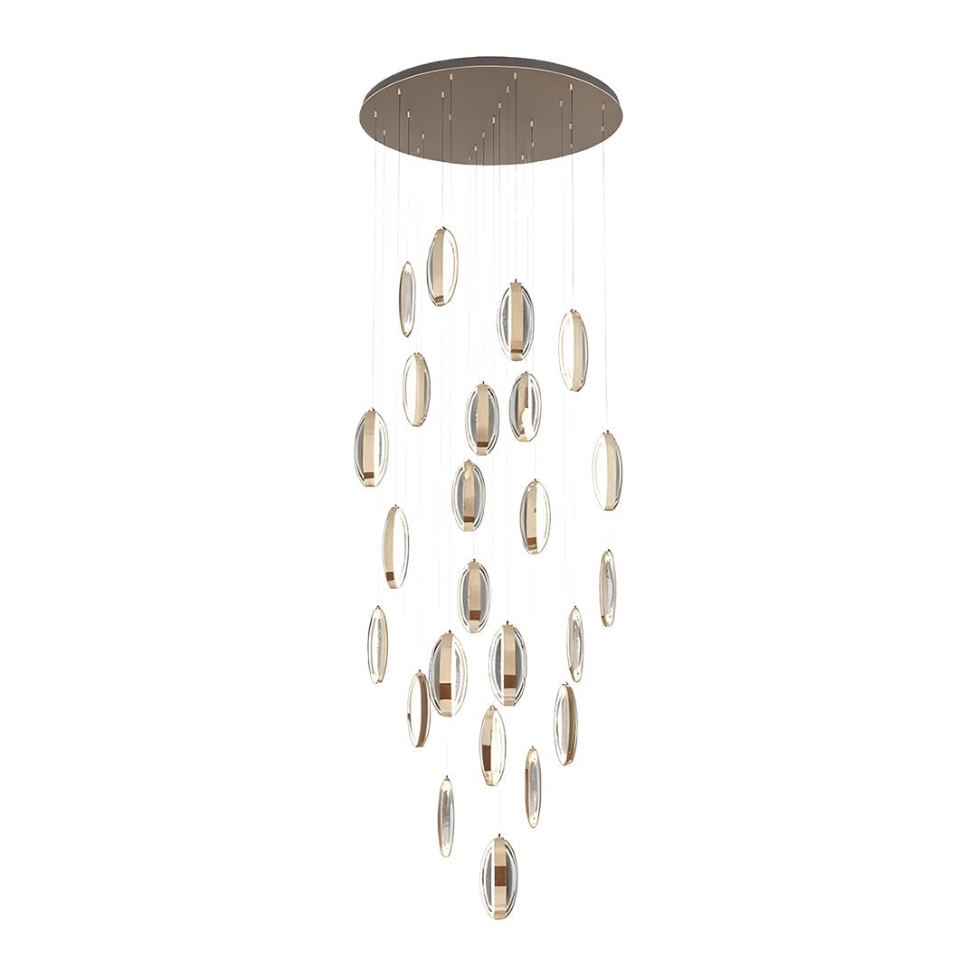 Luxury Gold Möbius Modern Chandelier - Elegant Ceiling Light