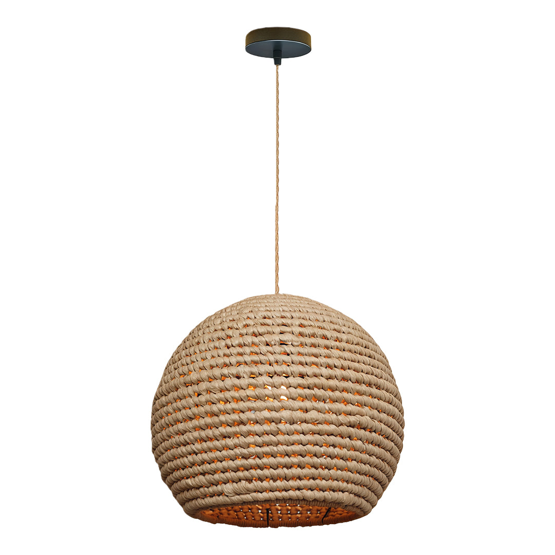 Zen Raffia Japanese Paper Pendant Light