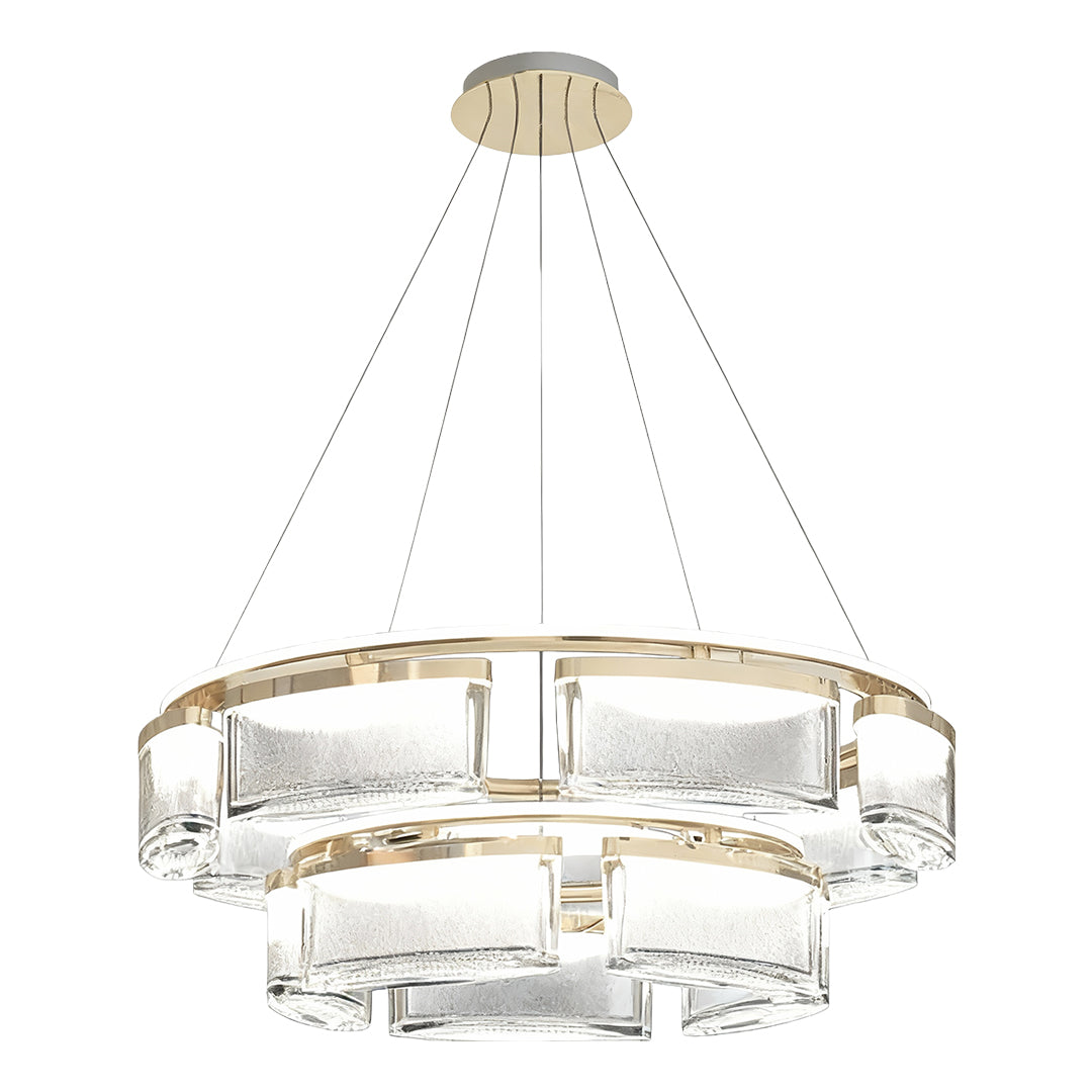 Luxury Modern Crystal Chandelier Ceiling Light - Aluminum Design