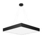 Contemporary Black LED Multi-Diamond Chandelier Ceiling Light