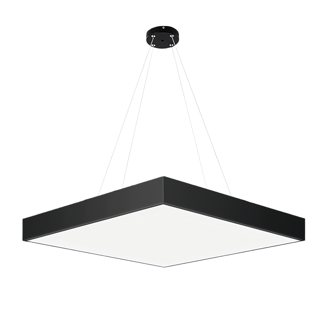 Contemporary Black LED Multi-Diamond Chandelier Ceiling Light