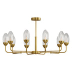 Luxury Copper Minimalist Chandelier - Modern Ceiling Light
