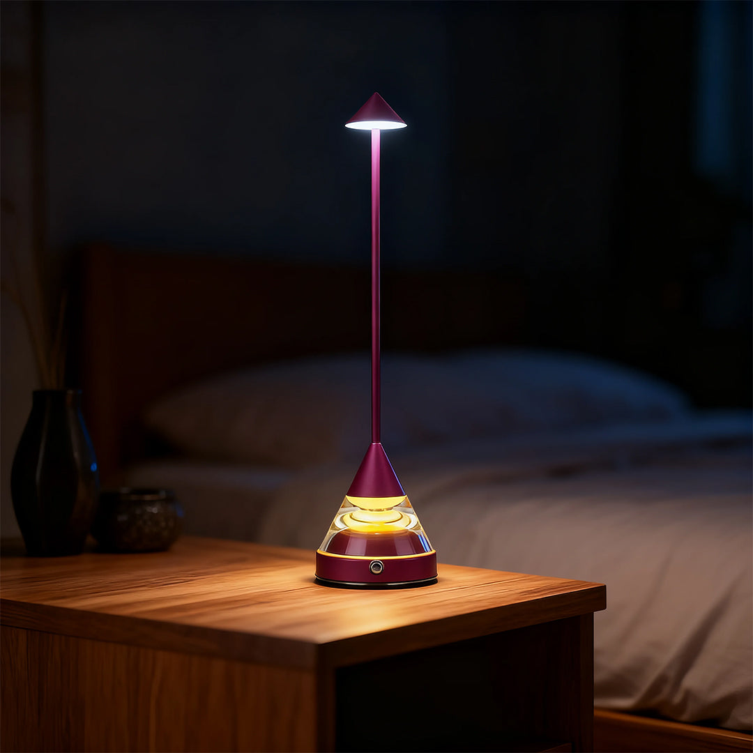 Modern Aluminum and Iron Accent Table Lamp