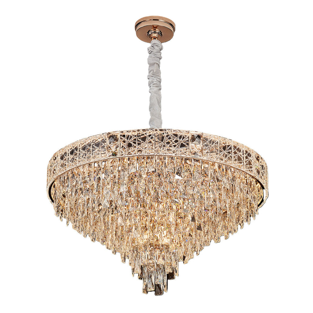 Luxury European Style Large Chandelier with Crystals - Elegant Ceiling Light