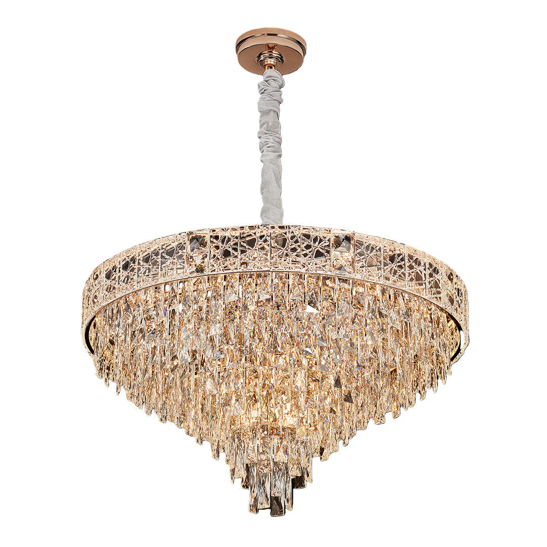 Luxury European Style Large Chandelier with Crystals - Elegant Ceiling Light