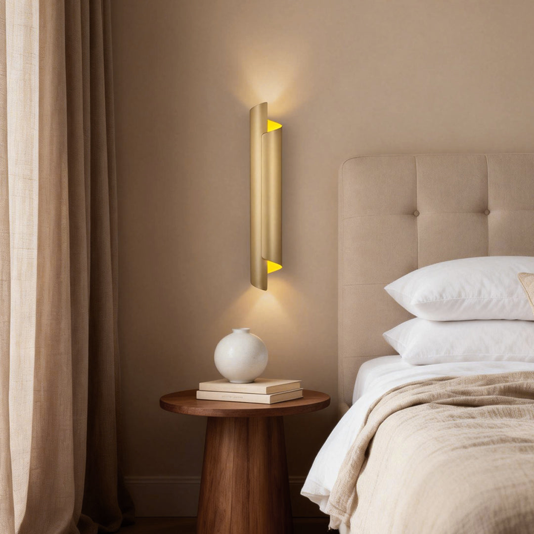 Modern Minimalist Metal LED Scroll Wall Sconce