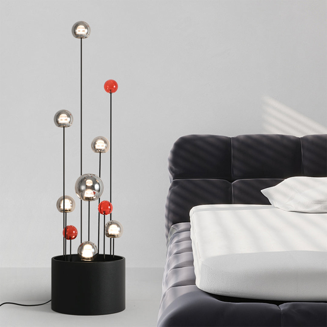Nordic Minimalist Colored Glass Ball Floor Lamp