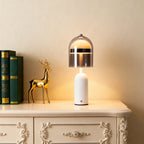 Minimalist Italian Glass Shade Table Lamp - Elegant Ambient Lighting