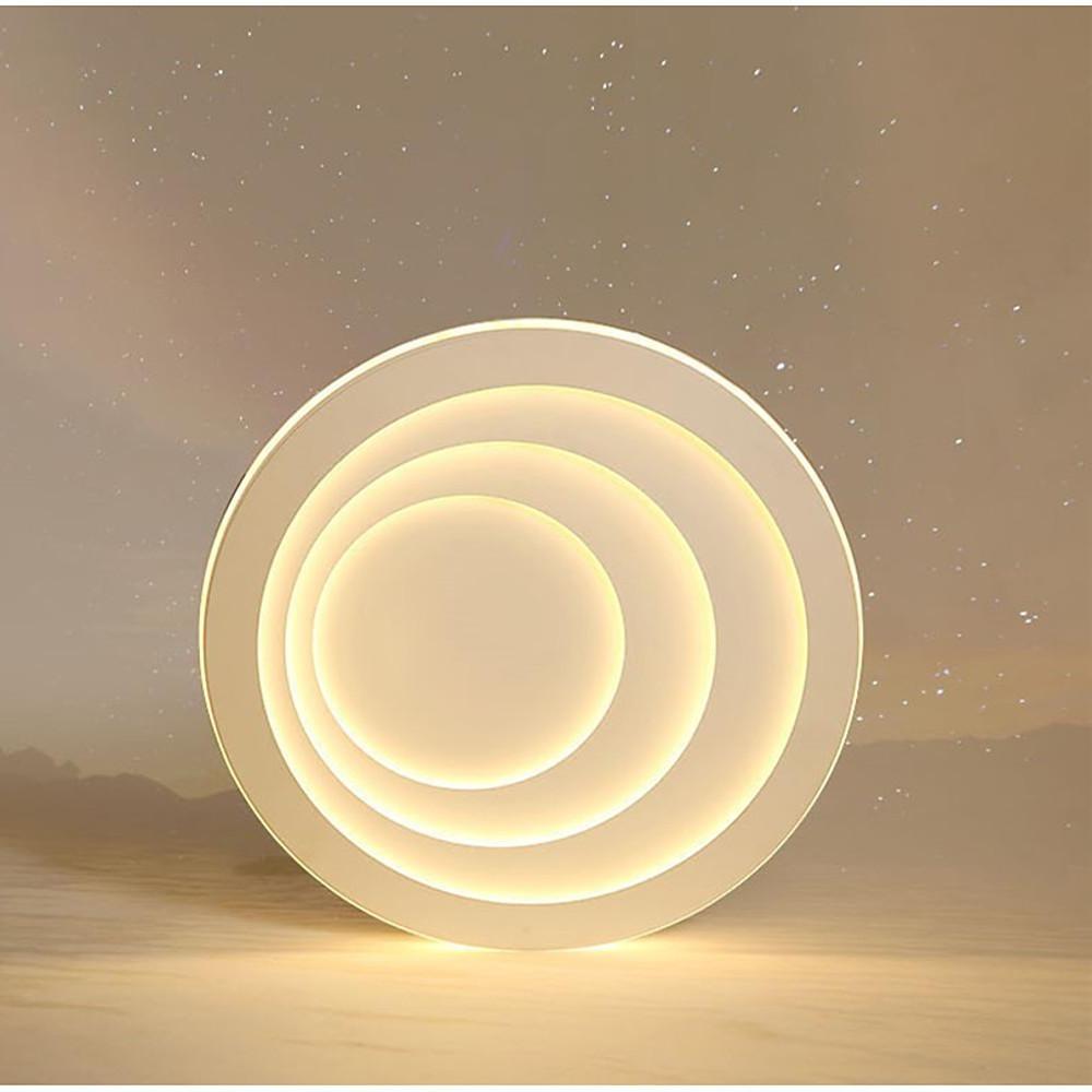 Premium LED Nordic Flush Mount Ceiling Light - 4 Graduated Circles