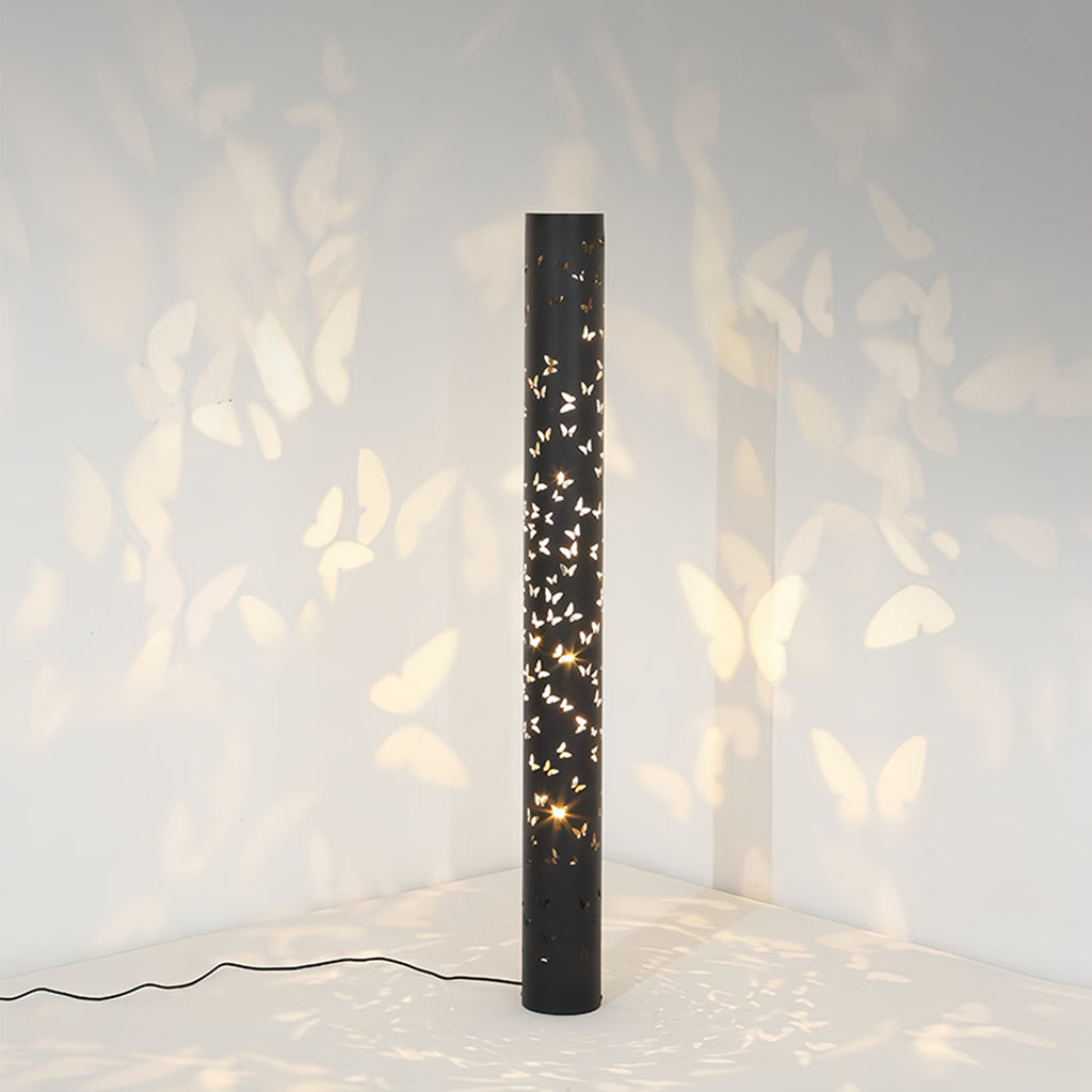 Butterfly Ambient Projector Floor Lamp - Decorative Column Design