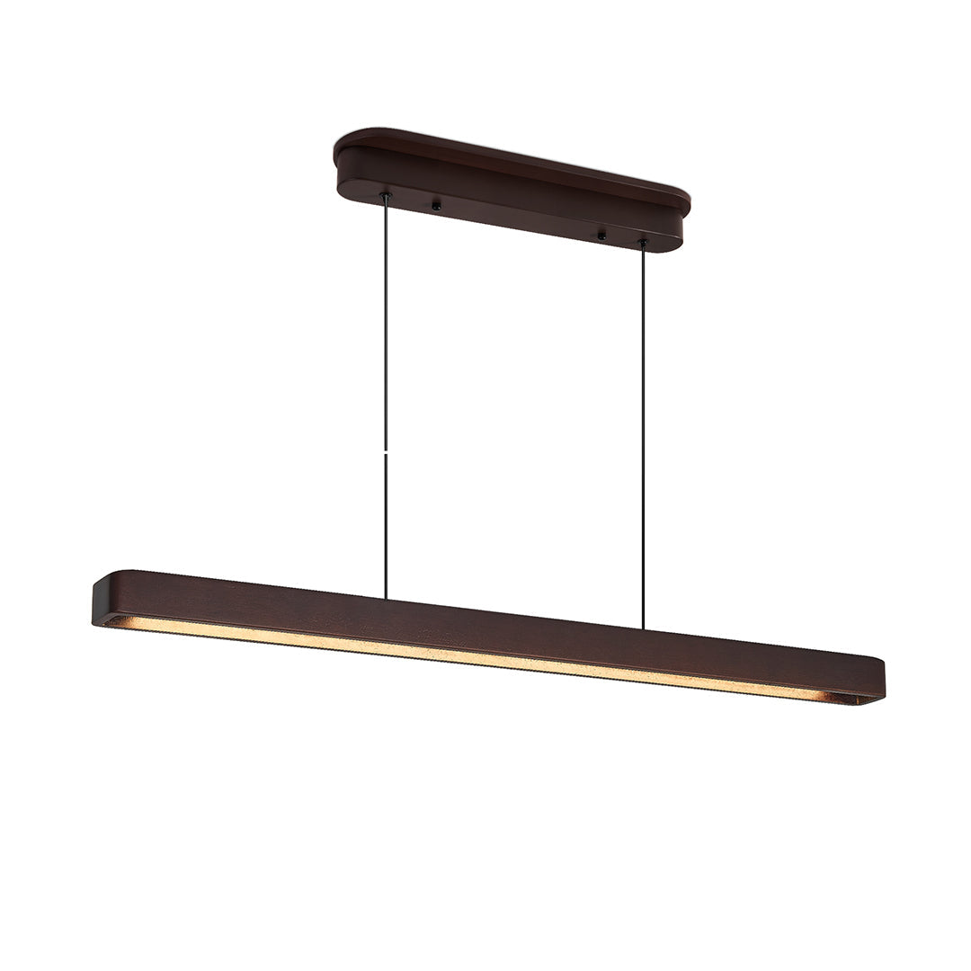 Japanese Minimalist Linear Pendant Light for Island Ceilings