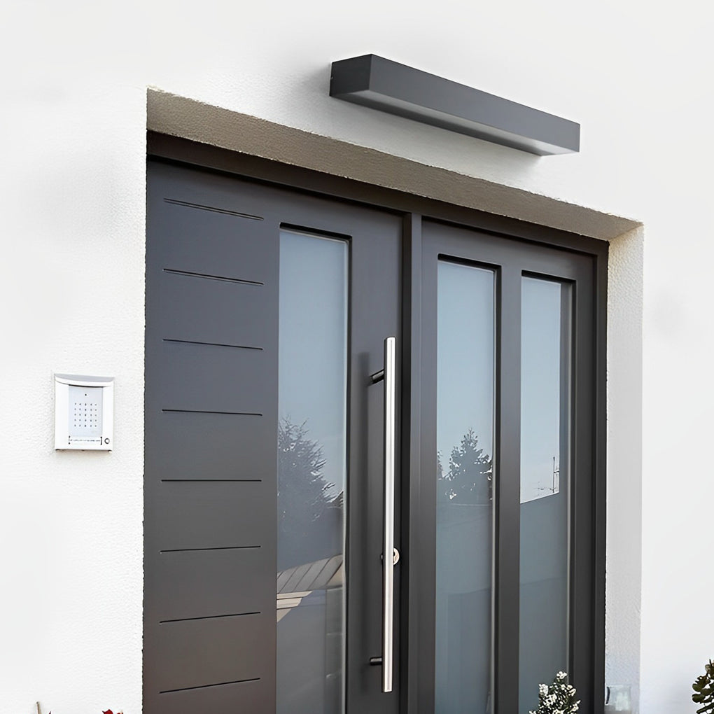 Modern Waterproof LED Porch Light with Door Number Display