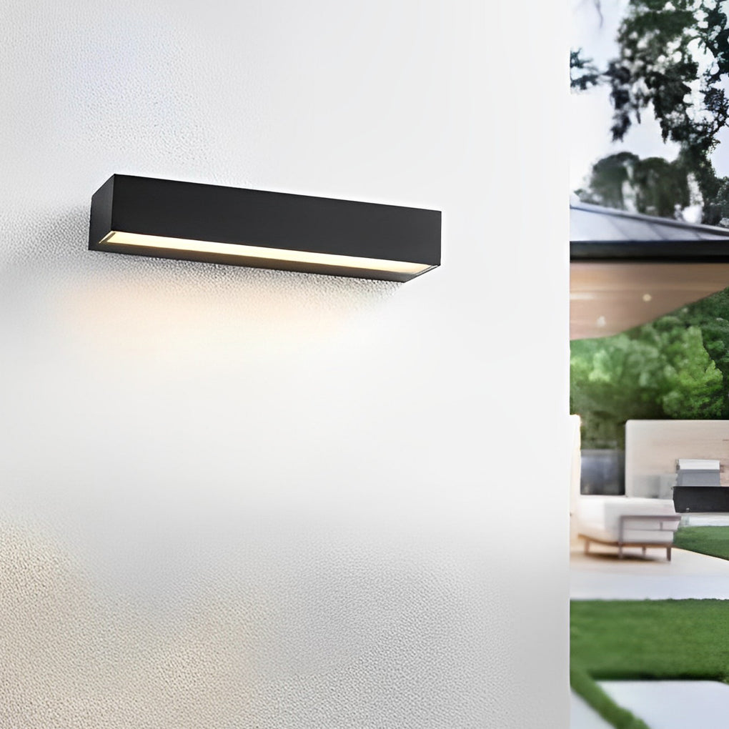 Modern Waterproof LED Porch Light with Door Number Display