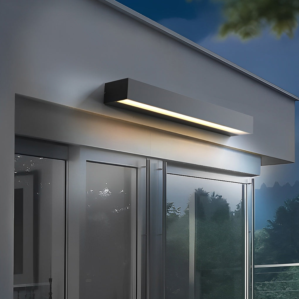 Modern Waterproof LED Porch Light with Door Number Display