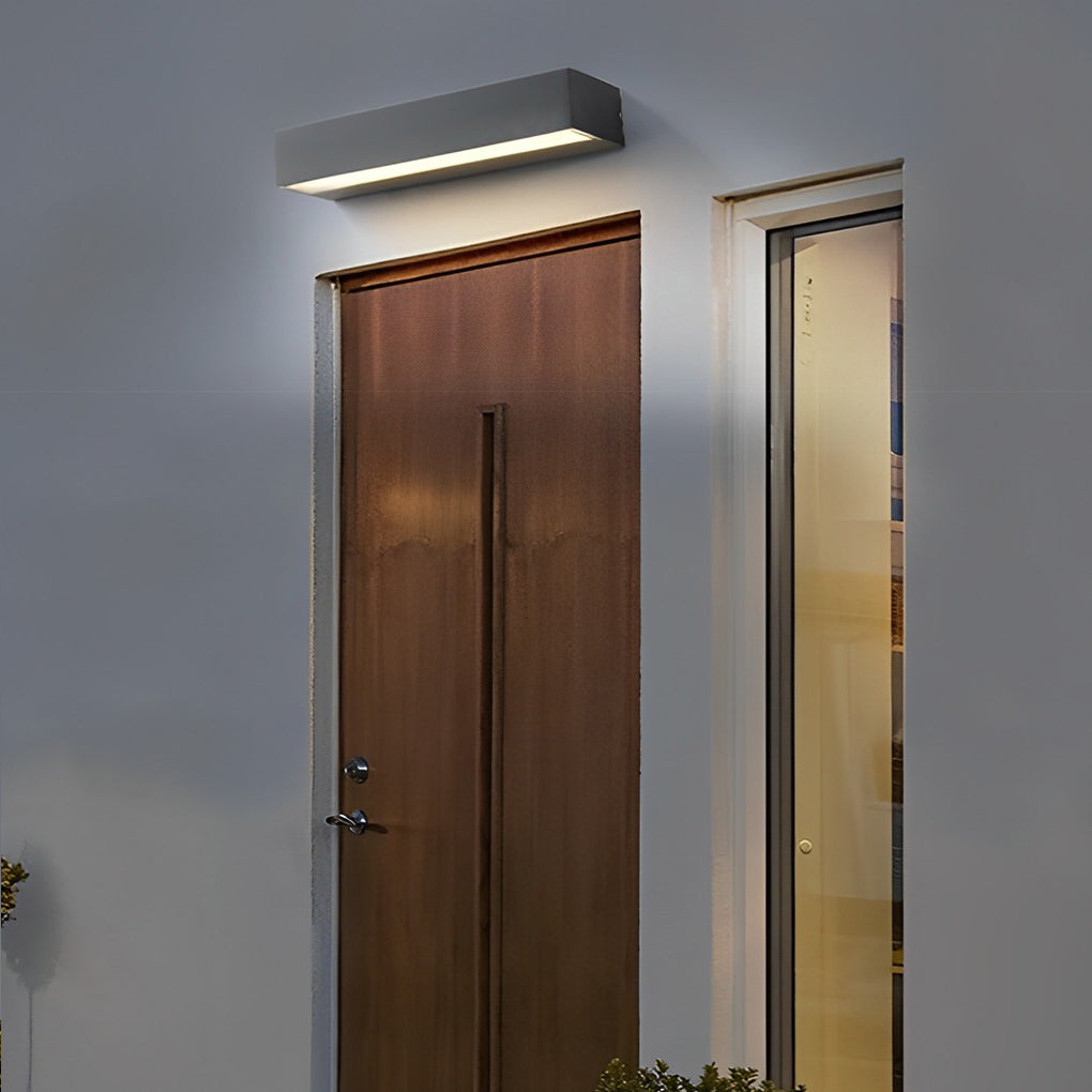 Modern Waterproof LED Porch Light with Door Number Display