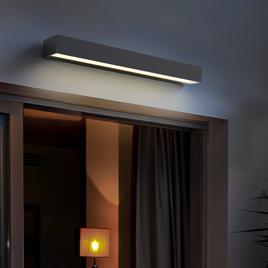Modern Waterproof LED Porch Light with Door Number Display