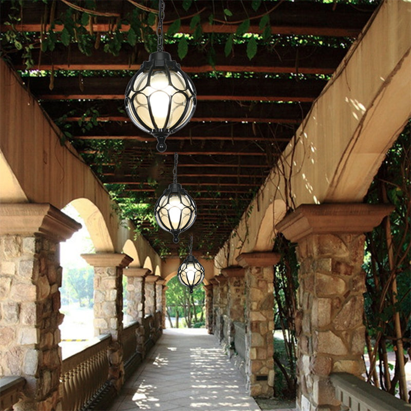 European-Style Waterproof Aluminum and Glass 1-Light