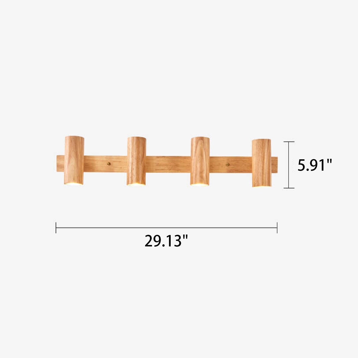 Modern Wood Spotlight Wall Sconce
