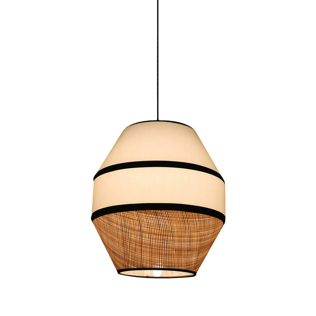 Japanese-Style Pendant Fabric Ceiling Light Shade