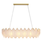 Modern Luxury Glass Feather Chandelier Ceiling Light