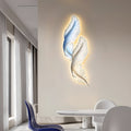 Backlit Feather Wall Lamp with Remote Control - Elegant Wall Decor