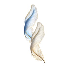 Backlit Feather Wall Lamp with Remote Control - Elegant Wall Decor