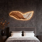 Modern LED Feather Wall Lamp - Art Deco Design