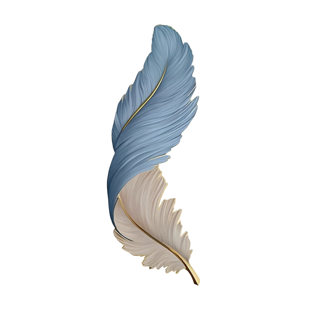 Modern LED Feather Wall Lamp - Art Deco Design