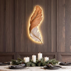 Modern LED Feather Wall Lamp - Art Deco Design