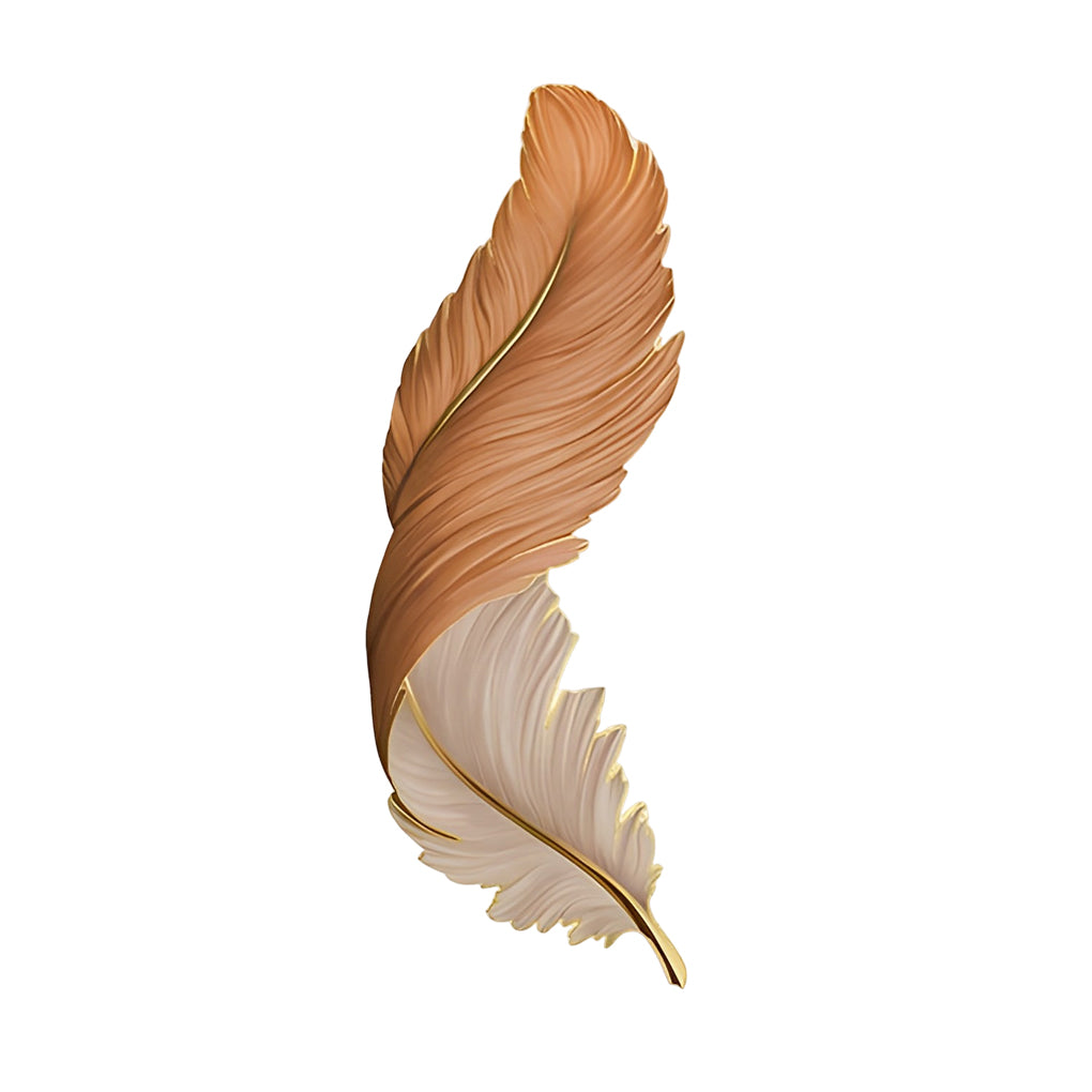 Modern LED Feather Wall Lamp - Art Deco Design