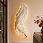 Modern LED Feather Wall Lamp - Art Deco Design