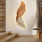 Modern LED Feather Wall Lamp - Art Deco Design
