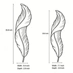Modern White Resin Feather LED Wall Light - Luxury Corridor Lamp