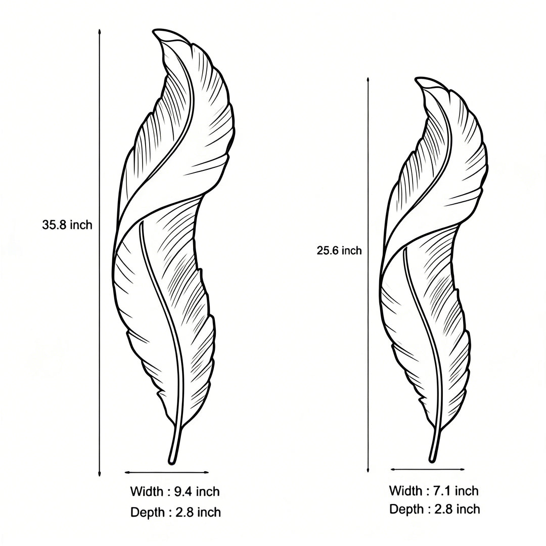 Modern White Resin Feather LED Wall Light - Luxury Corridor Lamp