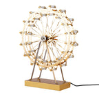 Vintage Gold Metal Ferris Wheel LED Atmosphere Light