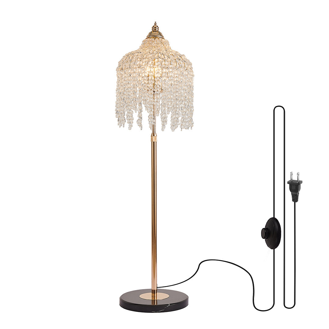 Luxury LED Floor Crystal Lamp - Elegant Home Decor Lighting