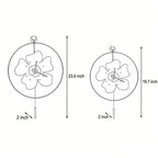 Floral LED Wall Clock with Remote Control