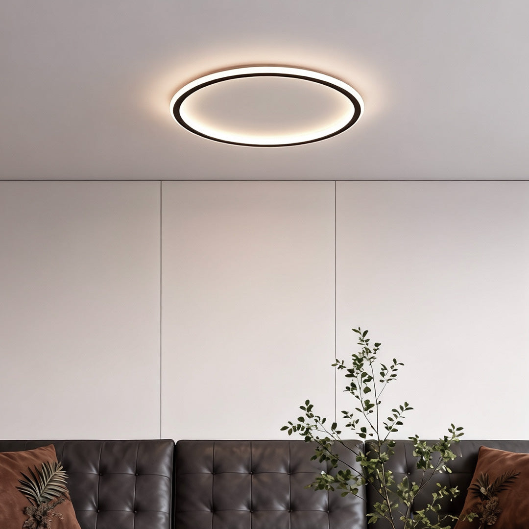Modern LED Circular Ceiling Light - Acrylic & Metal Design
