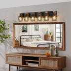 Premium Black Metal Cage Vanity Light for Bathroom Mirrors