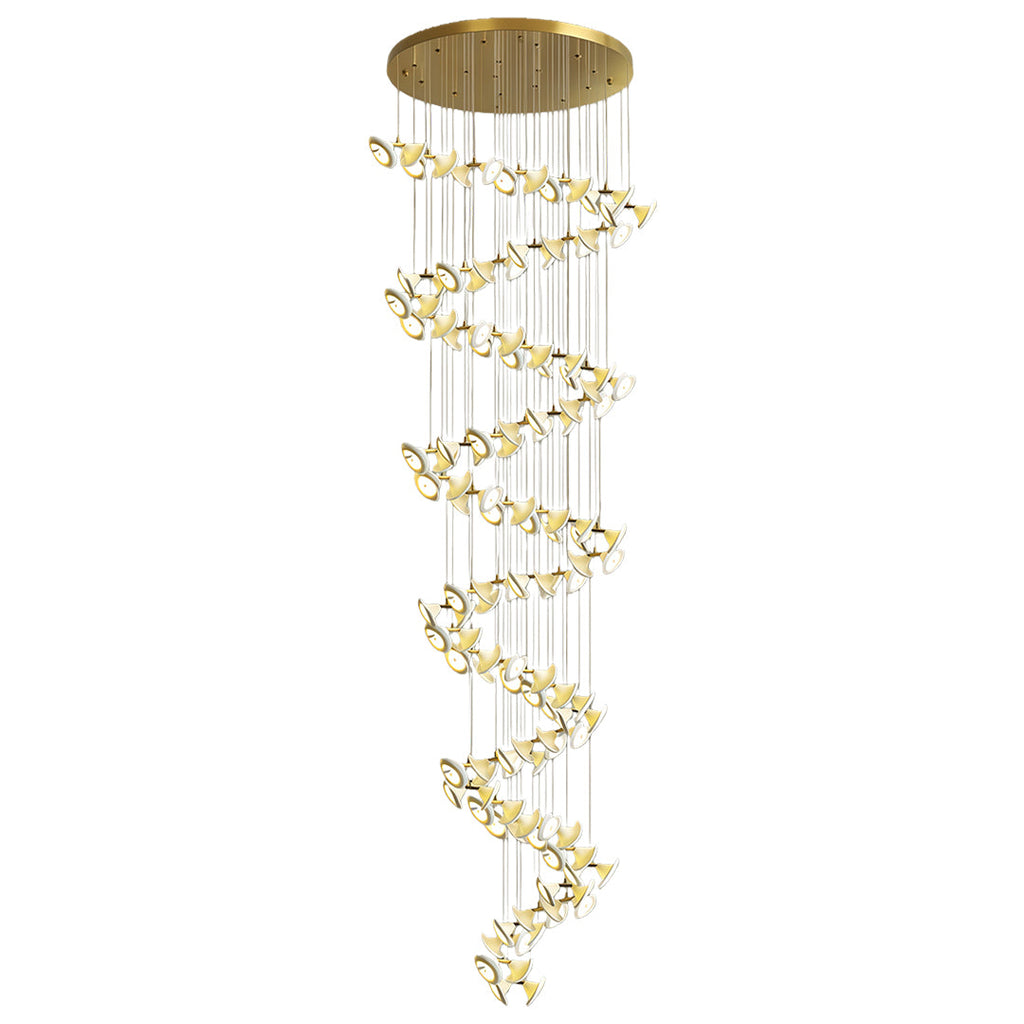 Luxury Tulip Flower Ceramic Chandelier - Elegant Ceiling Light