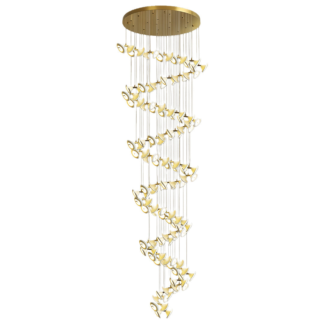 Luxury Tulip Flower Ceramic Chandelier - Elegant Ceiling Light