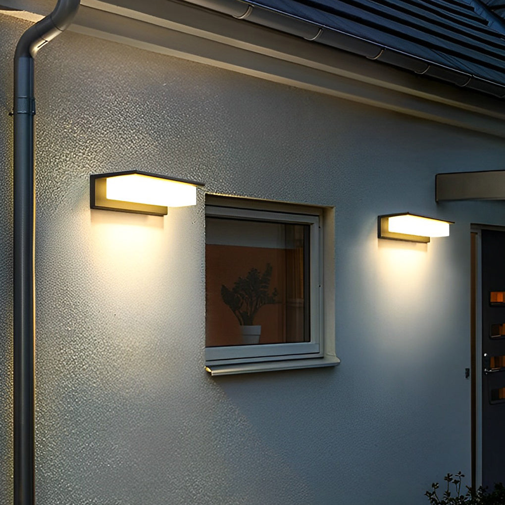 Premium Waterproof LED Rectangular Wall Light for Front Porches